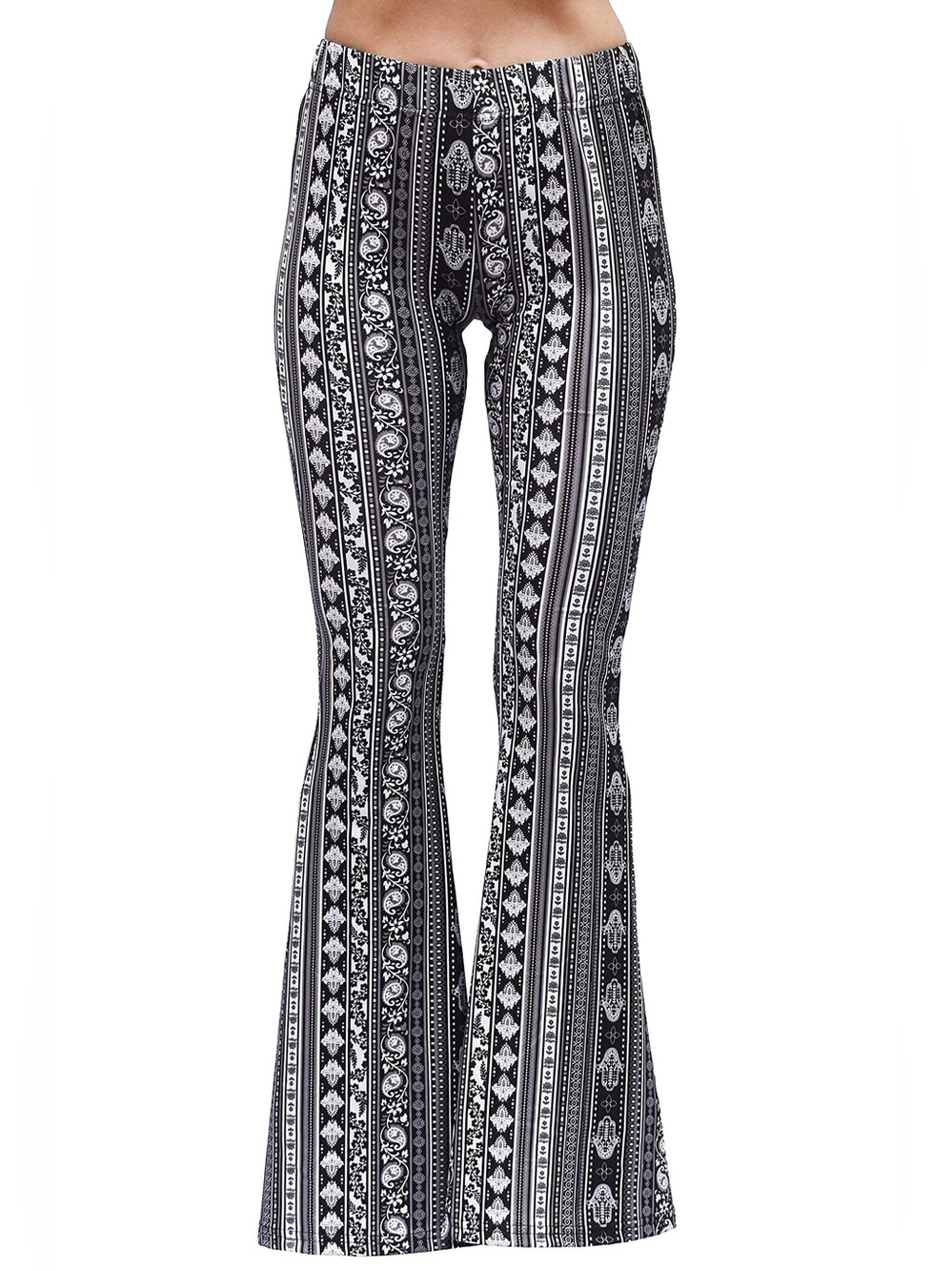 Satina Navy Medallion Print Flare Leggings Size S NWT